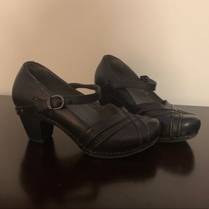DANSKO Black MaryJane-Style Heels, Sz 39